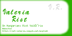 valeria rist business card